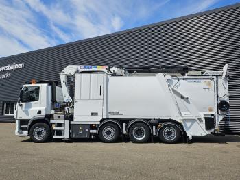 DAF CF 410 8X2/6 FAUN / BEKKER LAGRAM 16m3 / WAS INSTALLATIE